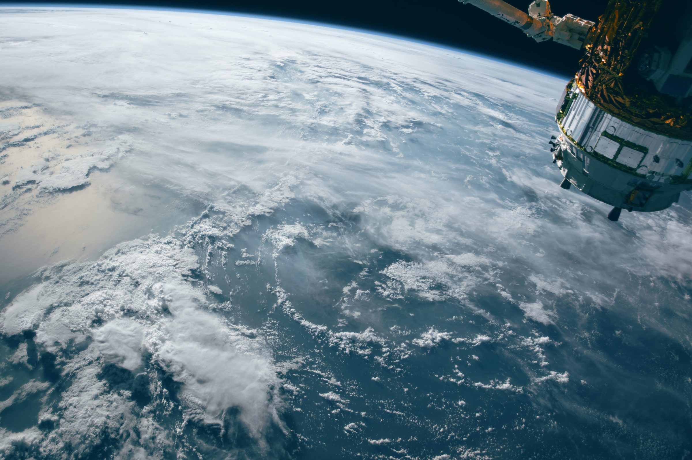 Cloud systems over the ocean seen from orbit